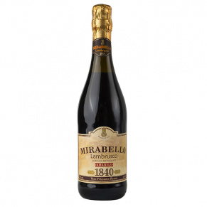 Игристое вино Lambrusco Rosso, Mirabello