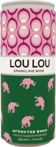 Игристое вино Lou Lou Rose Semisweet, 0.25 л