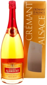 Игристое вино Brut Rose, Lucien Albrecht, AOC, 1.5 л (п/у)