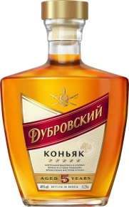 Коньяк Дубровский, 5 лет, 0.25 л