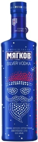 Водка Серебряная Новогодняя, Мягков, 0.5 л