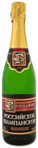 Игристое вино Полусухое, Геленджик, 0.75 л
