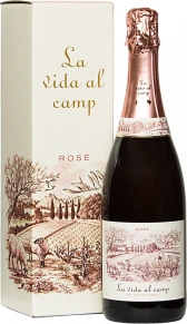 Игристое вино Cava Brut Rose, La Vida al Camp, 2017, 0.75 л (п/у)