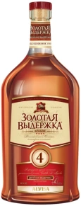 Коньяк Золотая Выдержка, 4 zvezdy, 4 года, 0.25 л