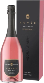 Игристое вино Pinot Noir Chardonnay Brut, Agora Cuvee, 2023, 0.75 л (п/у)