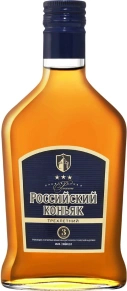 Коньяк Российский, КВКЗ, 3 zvezdy, 3 года, 0.25 л